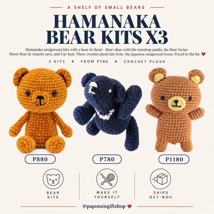 Hamanaka Bear Kits X3